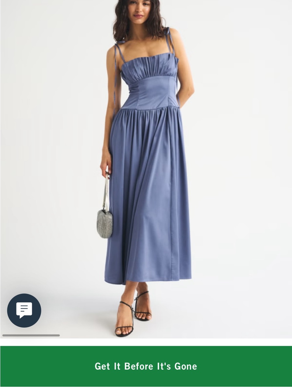 Abercrombie Bra free Tie-Strap Maxi Dress